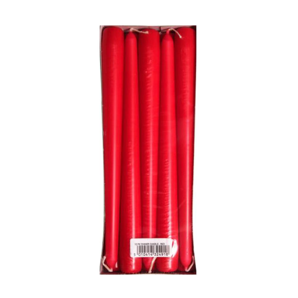 Price's Red Tapered Dinner Candles (Box of 10) £7.43